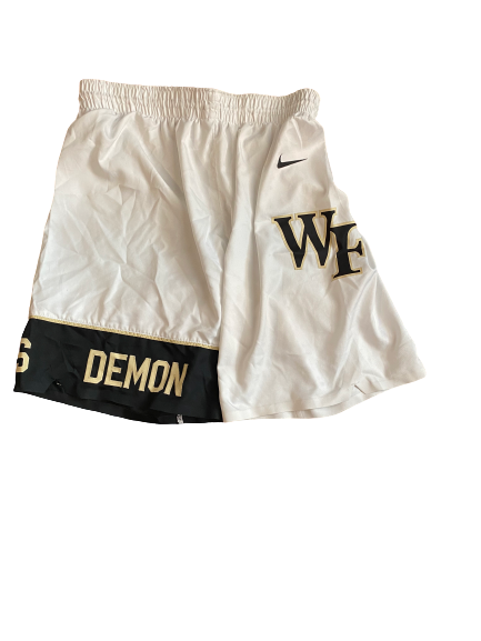 Torry Johnson Wake Forest Basketball 2019-2020 Game-Worn Shorts (Size 38)