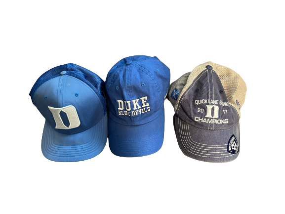 Dylan Singleton Duke Football Set of (3) Hats