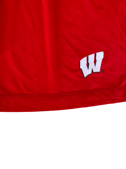 Eric Burrell Wisconsin Under Armour Shorts (Size L)