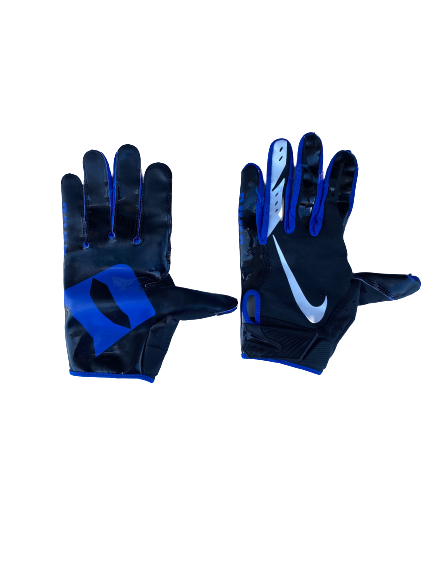 Mark Gilbert Duke Football Practice-Worn Gloves (Size L)