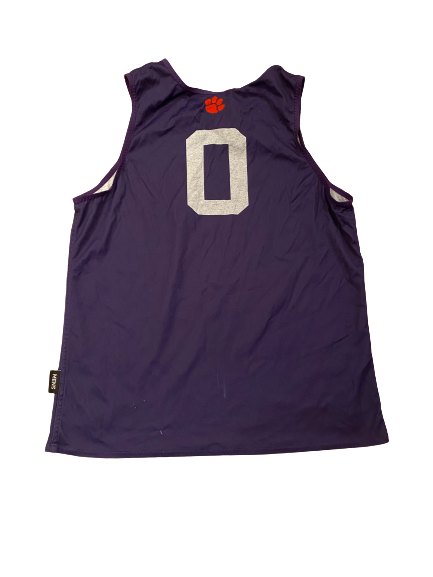 Clyde Trapp Clemson Basketball Player Exclusive Reversible Practice Jersey (Size L)