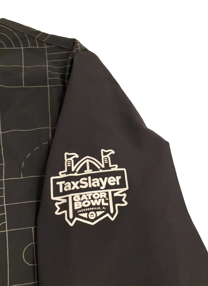 Mike Tverdov Rugers Football Team Exclusive 2021 TaxSlayer Gator Bowl Jacket (Size 2XLT)
