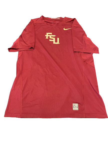 Mat Nelson Florida State Baseball Team Issued Workout Shirt (Size L)