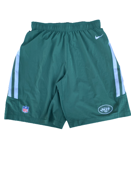 Dylan Haines New York Jets Team Issued Workout Shorts (Size L)