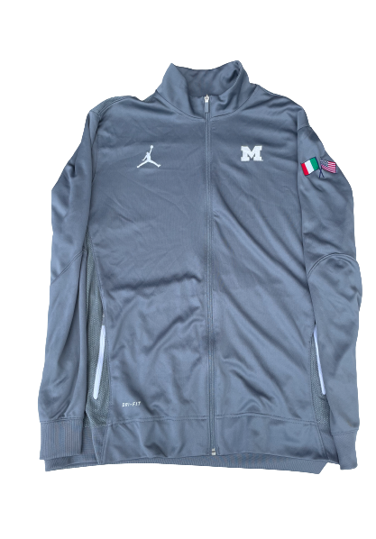Greg Robinson Michigan Football Italy Trip Player-Exclusive Zip-Up Jacket (Size XXXL)