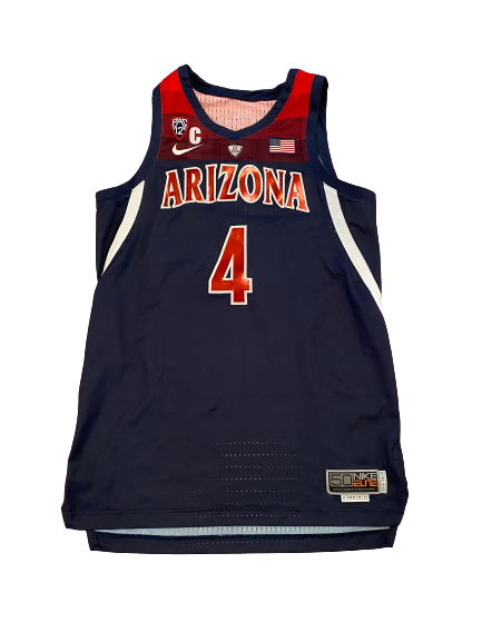 Chase Jeter Arizona Basketball 2018-2019 Season Signed Game-Worn Jersey (Size 50 Length +4)