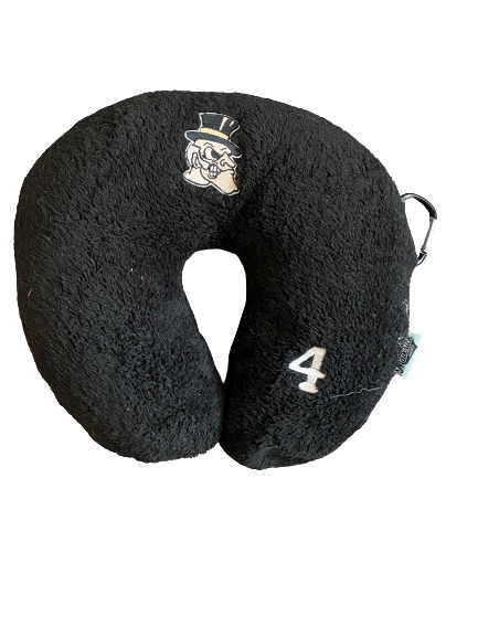 Torry Johnson Wake Forest Neck Pillow With Number