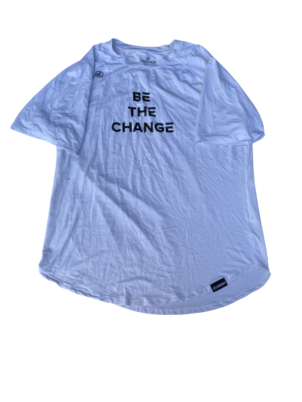 Treymane Anchrum Jr. Los Angeles Rams Team Issued "Be The Change" T-Shirt (Size XXL)