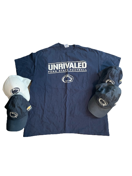 Penn State Football T-Shirt and (4) Hats (Size XL)