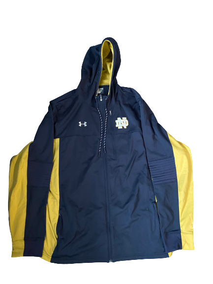 John Mooney Notre Dame Team Issued Full-Zip Jacket (Size XXL)