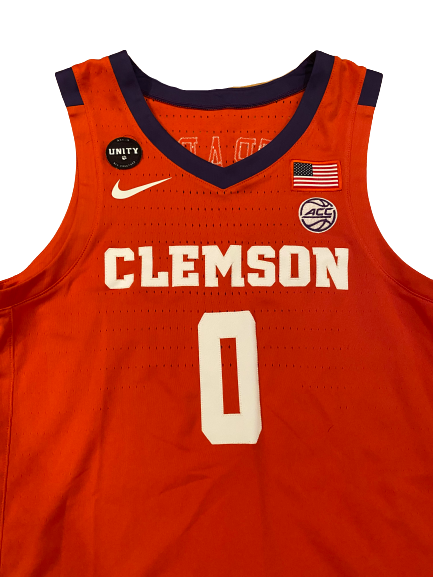Clyde Trapp Clemson Basketball 2020-2021 Game Worn Jersey (Size 44)