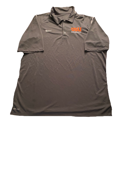 Grant Gambrell Oregon State Baseball Team Issued Polo Shirt (Size XL)