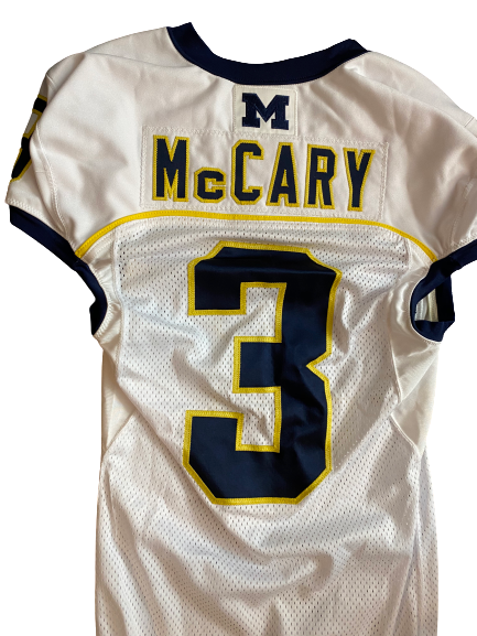 Mike McCray Michigan Team Issued Official Game Jersey