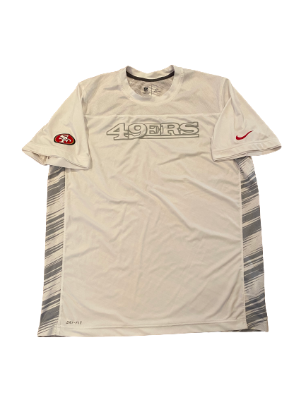 Alex Barrett San Francisco 49ers Team Issued "On Field" Workout Shirt (Size XL)