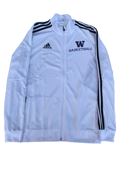 Nahziah Carter Washington Basketball Adidas Zip-Up Jacket (Size L)
