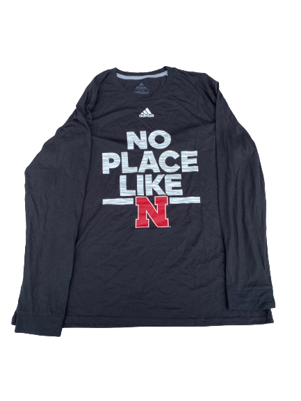 Kate Cain Nebraska Basketball Team Issued Long Sleeve Shirt (Size XL)