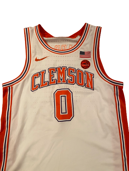 Clyde Trapp Clemson Basketball 2019-2020 Game Worn Jersey (Size 44)
