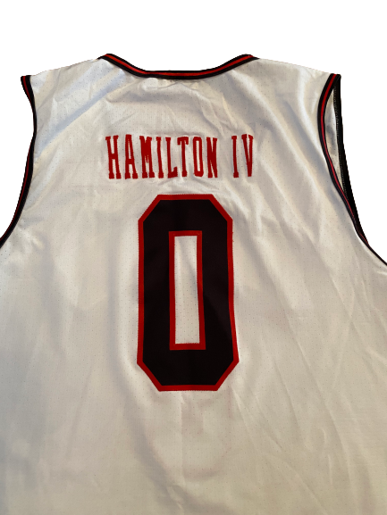 Tommy Hamilton Texas Tech Basketball Throwback Game-Worn Jersey (Size XXL)