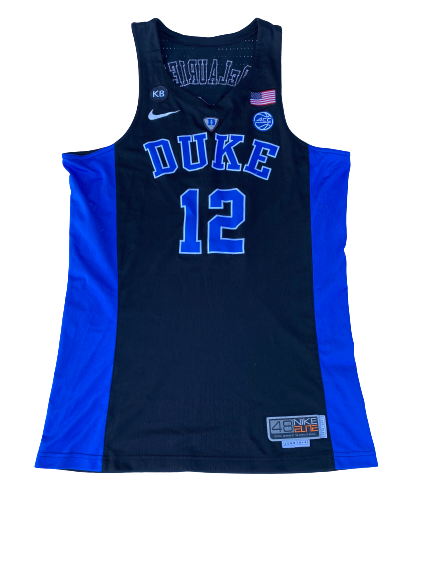 Javin DeLaurier Duke Basketball 2016-2017 Season Game-Worn Jersey (Size 48 +4 Length)(12/10/2016)