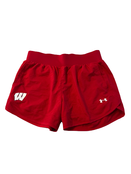 Sydney Hilley Wisconsin Volleyball Team Issued Shorts (Size M)