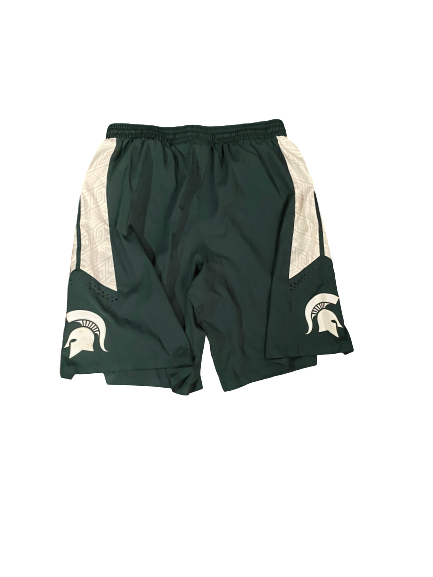 Cassius Winston Michigan State Basketball 2018-2019 Season Game-Worn Shorts (Size 40)