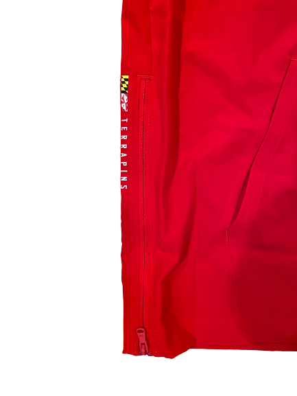 Keandre Jones Maryland Football Team Issued Sleeveless Quarter-Zip Pullover (Size L)