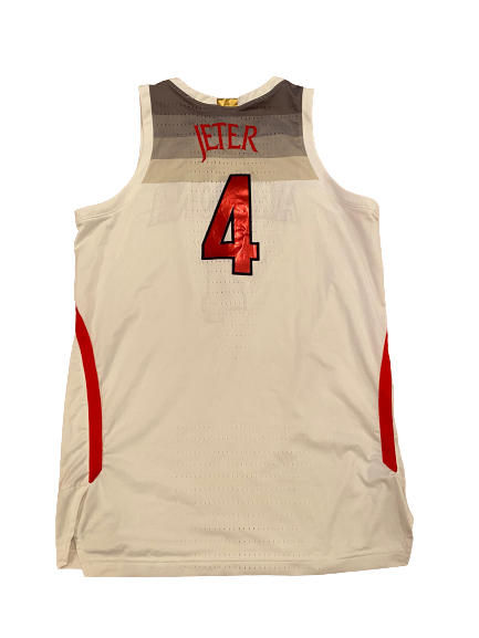 Chase Jeter Arizona Basketball 2019-2020 Season Game-Worn Jersey (Size 50 Length +4)(Photo Matched)