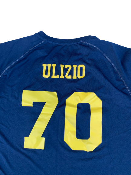 Nolan Ulizio Michigan Football T-Shirt With Name And Number on Back (Size XXL)