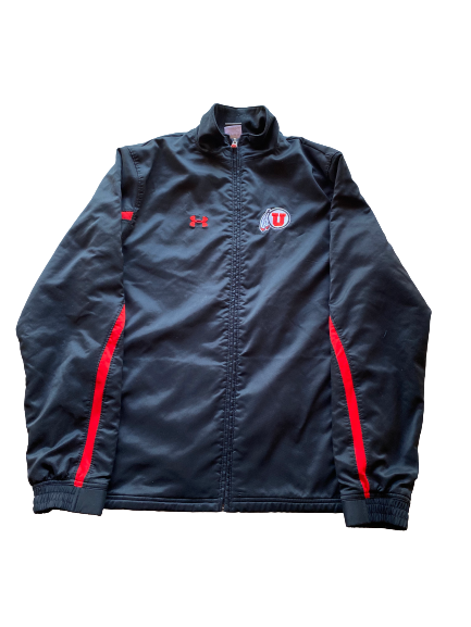 Tareke Lewis Utah Football Under Armour Zip-Up Jacket (Size XS)