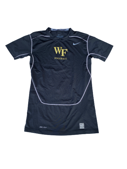 Alex Bachman Wake Forest Football Fitted Compression T-Shirt (Size L)