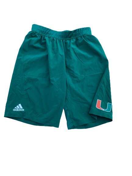Anthony Lawrence Miami Basketball Team Issued Workout Shorts (Size M)