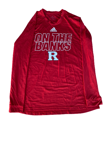 Matt Sportelli Rutgers Football Team Exclusive "On The Banks" Long Sleeve Shirt (Size XLT)