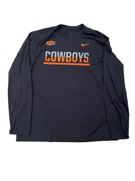 Garrett McCain Oklahoma State Baseball Team Issued Long Sleeve Shirt (Size XL)
