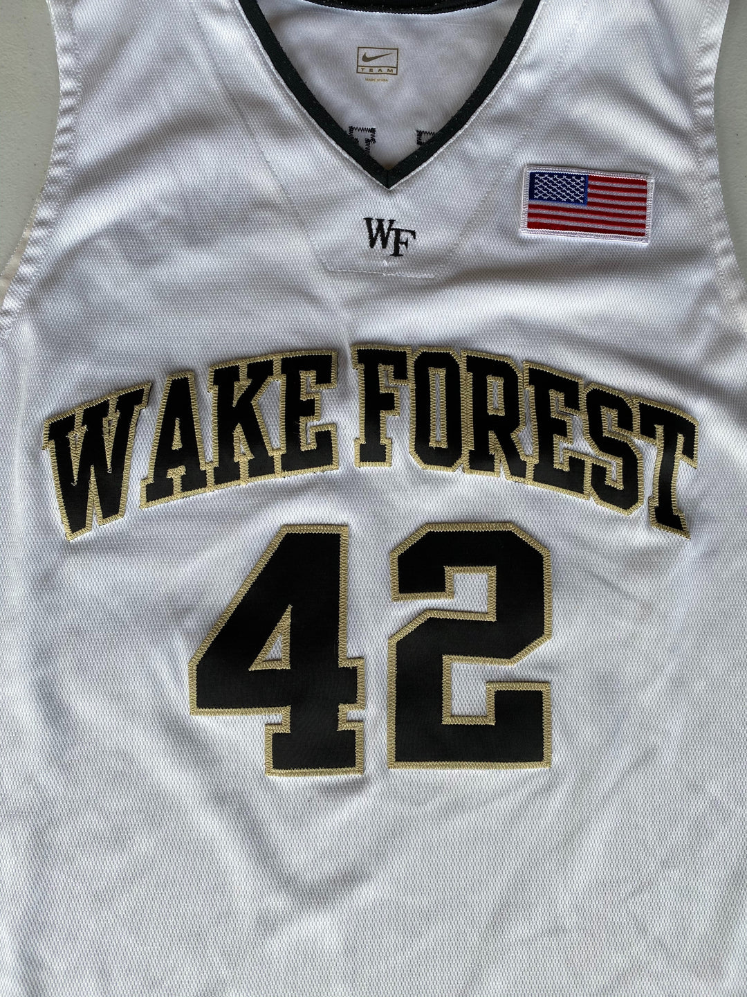 L.D. Williams Wake Forest Basketball Game Worn Jersey (Size 50