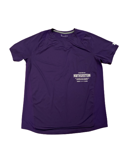 Ramaud Chiaokhiao-Bowman Northwestern Football Team Issued Fitted Workout Shirt (Size XL)