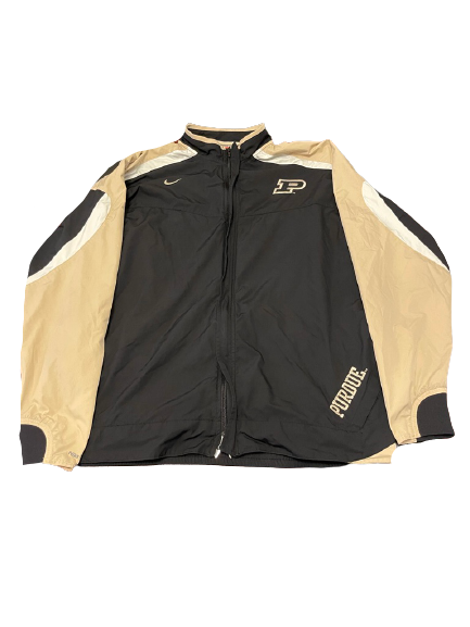 Marcellus Moore Purdue Football Team Issued Retro Jacket (Size L)