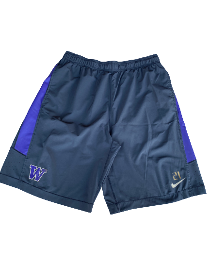Taylor Rapp Washington Team Issued Workout Shorts with Number (Size L)