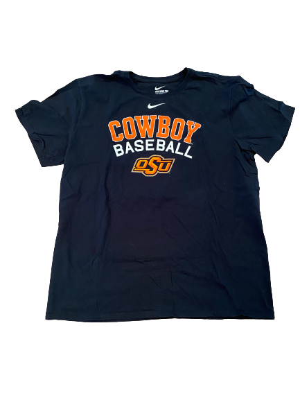 Garrett McCain Oklahoma State Baseball Team Issued T-Shirt (Size XL)