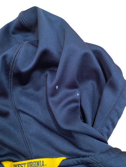 Austin Kendall West Virginia Football Zip-Up Jacket With Hood (Size XL)