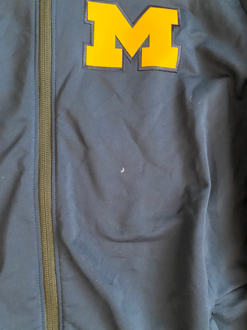 Zavier Simpson Michigan Jordan Zip-Up Jacket (Size L)