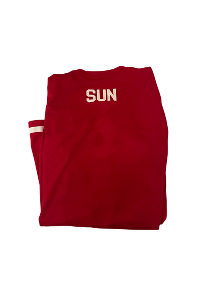 Lexi Sun Nebraska Volleyball SIGNED Pre-Game Warm-Up Shirt with NAME ON BACK (Size L)