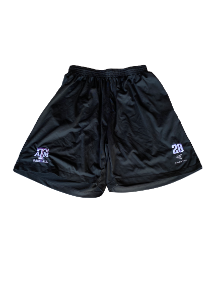 Mason Cole Texas A&M Baseball Team Issued Shorts (Size XL)
