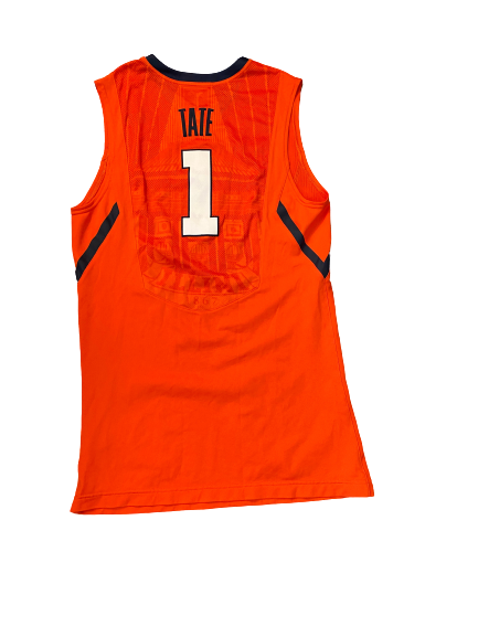 Jaylon Tate Illinois Basketball 2013-2014 Game Worn Jersey (Size 48)