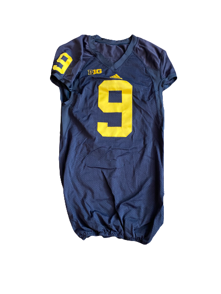 Mike McCray Michigan Football Signed Game Worn Jersey