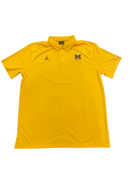Michigan Basketball Team Issued Polo Shirt (Size L)
