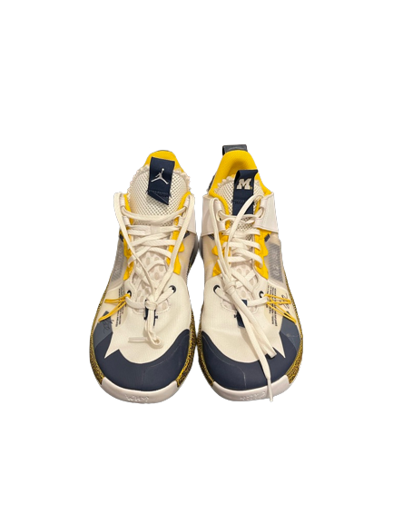 Eli Brooks Michigan Basketball Player Exclusive Jordan Why Not 0.2 Westbrook Shoes (Size 11.5) - New