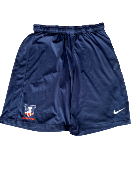 Ty Weber Illinois Baseball Team Issued Shorts (Size XL)