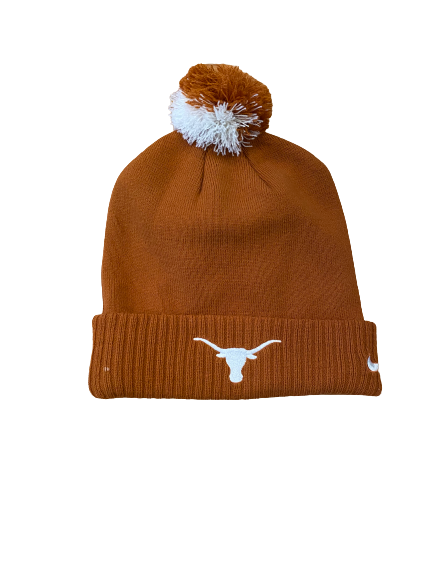 Tim Yoder Texas Football Team Issued Beanie Hat