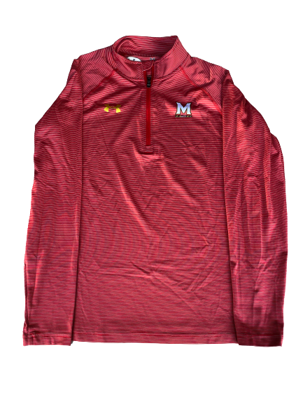 Kaila Charles Maryland Basketball Quarter-Zip Pullover (Size S)