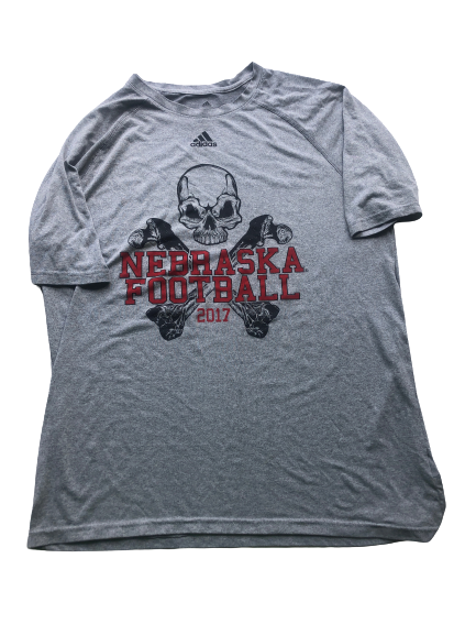 Dicaprio Bootle 2017 Nebraska Football Player-Exclusive T-Shirt (Size M)